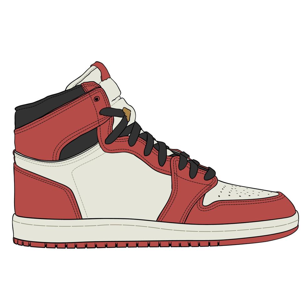 Cool Shoes for Playing Basketball vector