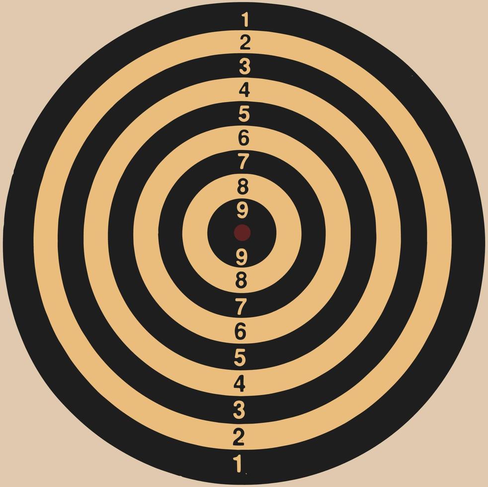 Vintage Dart Board Game vector