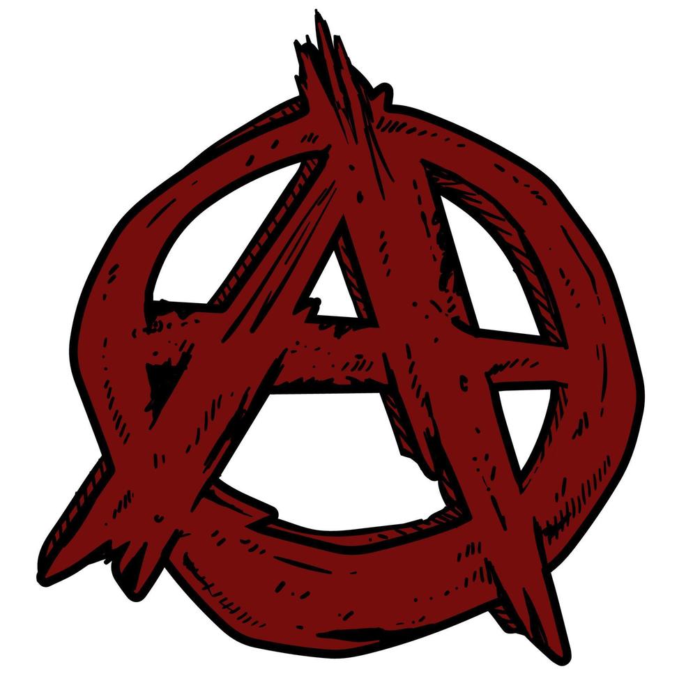 Anarchy Punk Style Symbol vector