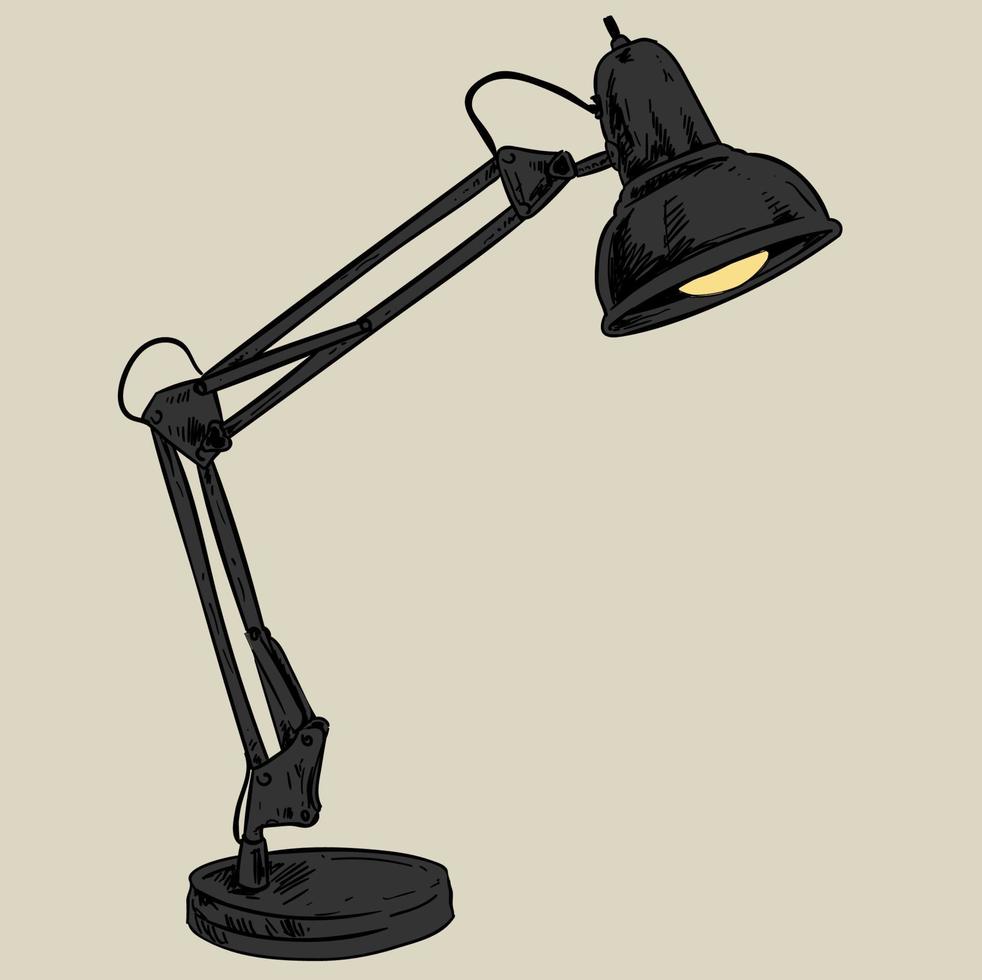 Iconic Desk Lamp vector