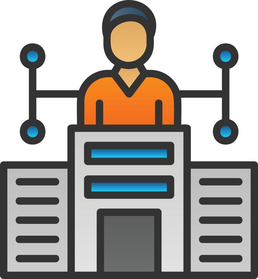 Company Structure Vector Icon Design