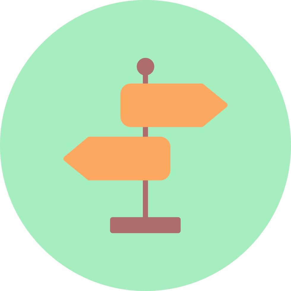 Signpost Vector Icon