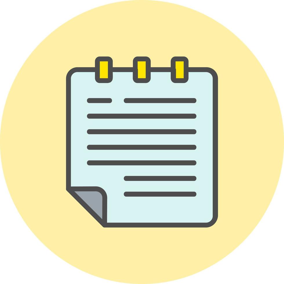 Notepad  Vector Icon