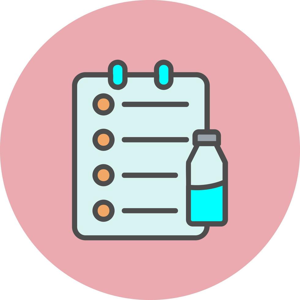 Shopping List Vector Icon