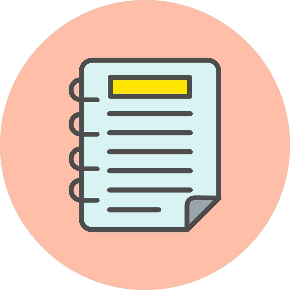 Note Book Vector Icon