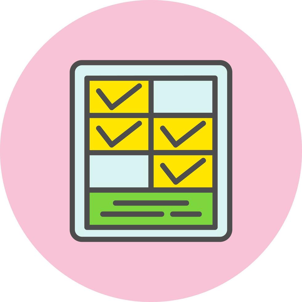 Planner  Vector Icon