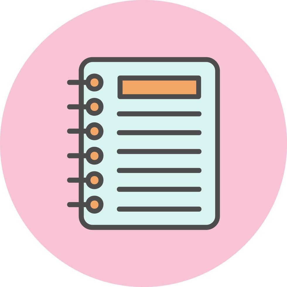 Notebook Vector Icon
