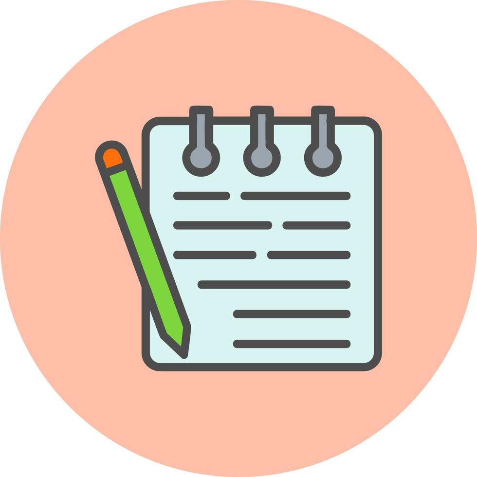 Notepad Vector Icon