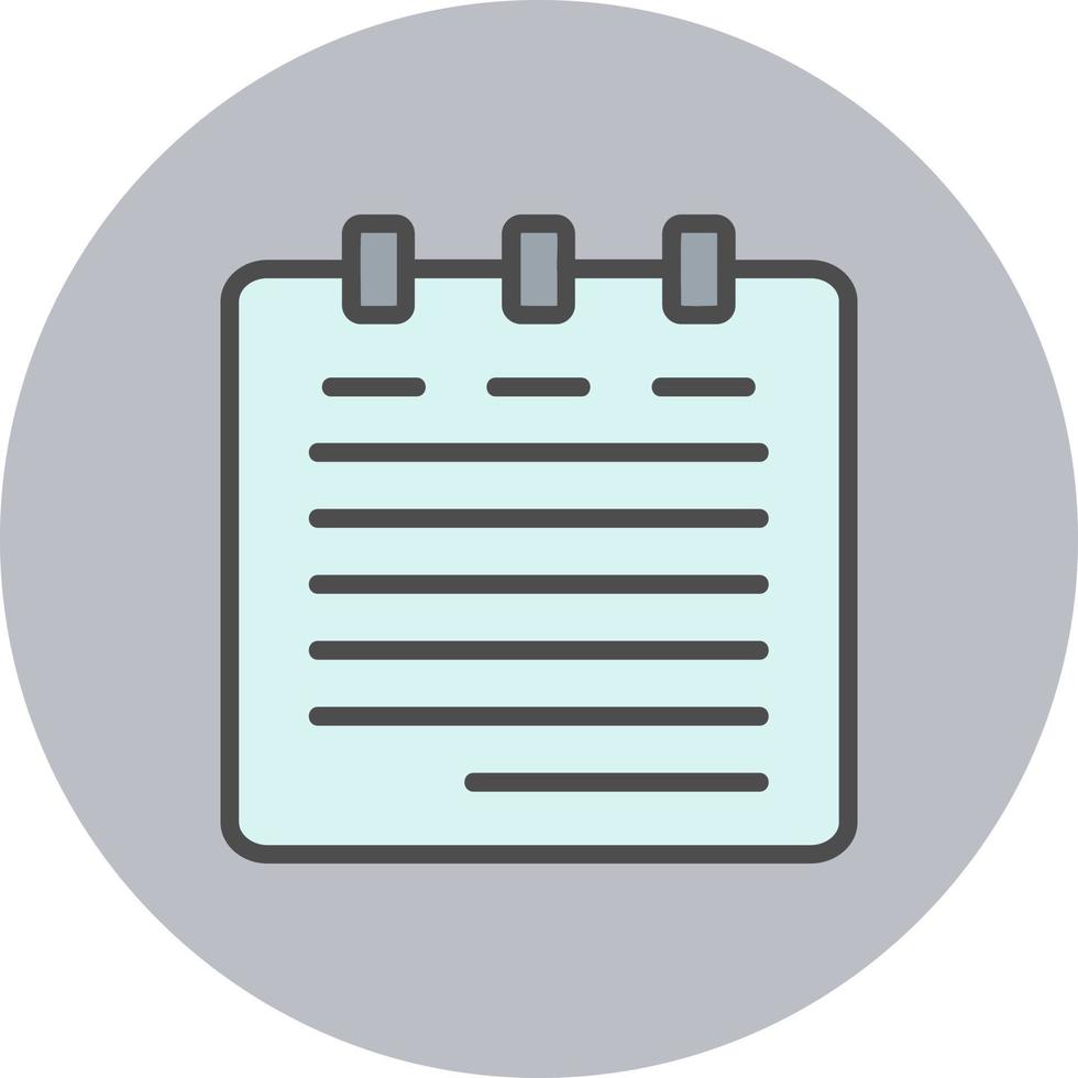 Notepad Vector Icon