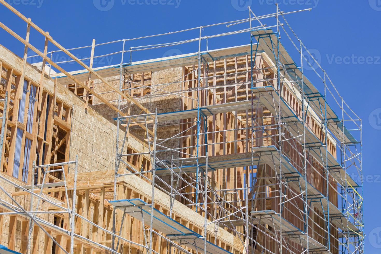 Scaffolding and Framing at Construction Site photo