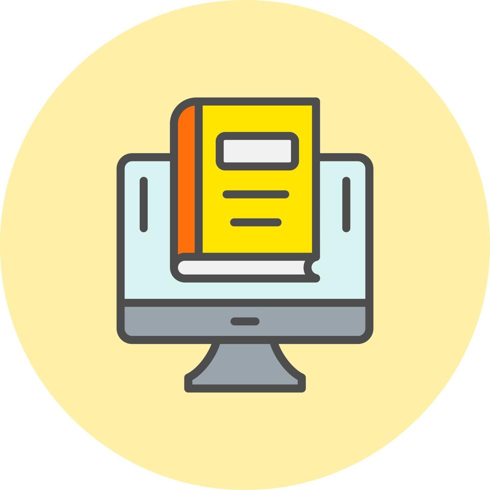 E Learning Vector Icon