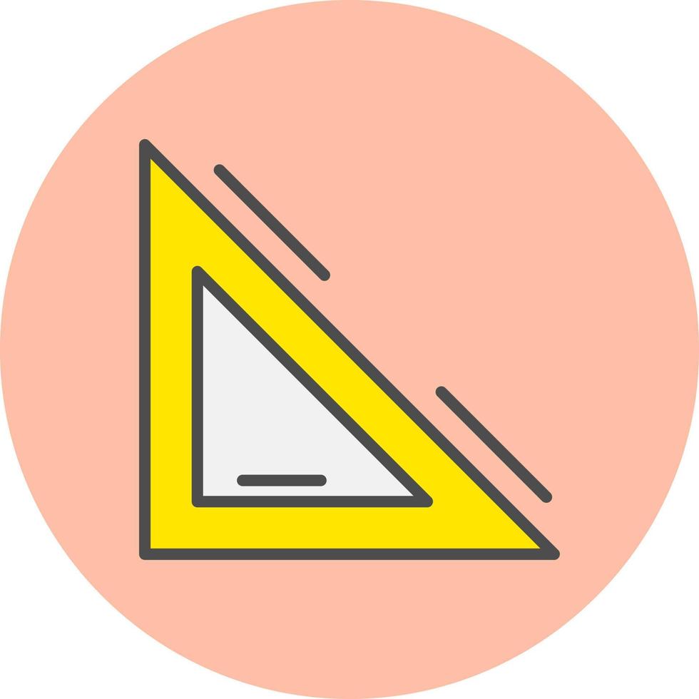 icono de vector de escala triangular