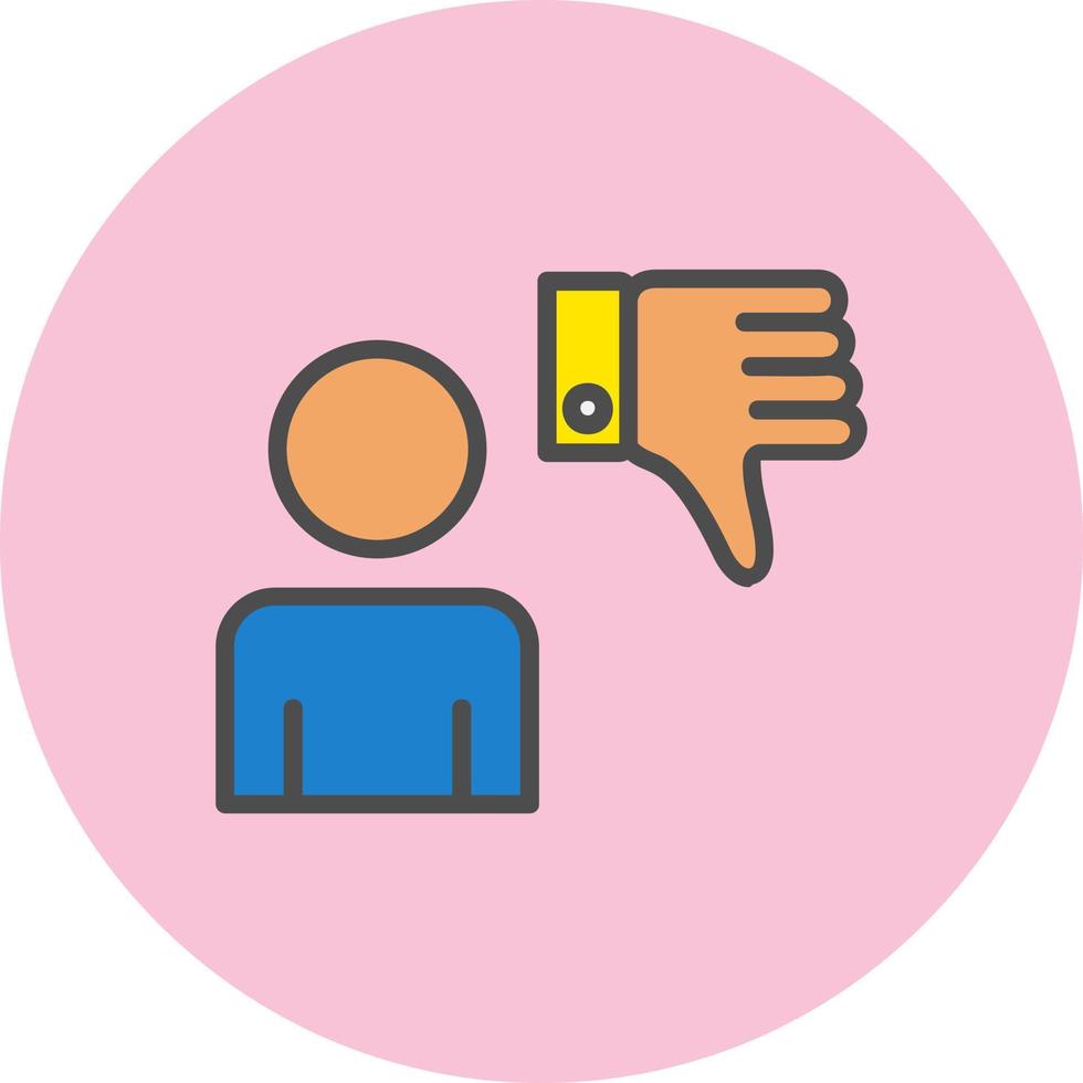 Dislike  Icon Design vector