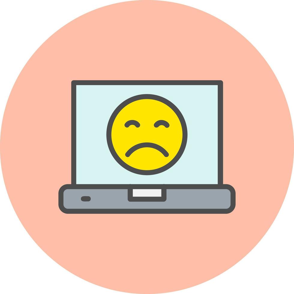 Sad Face Icon Design vector
