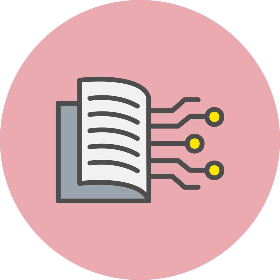 Digital Book Vector Icon