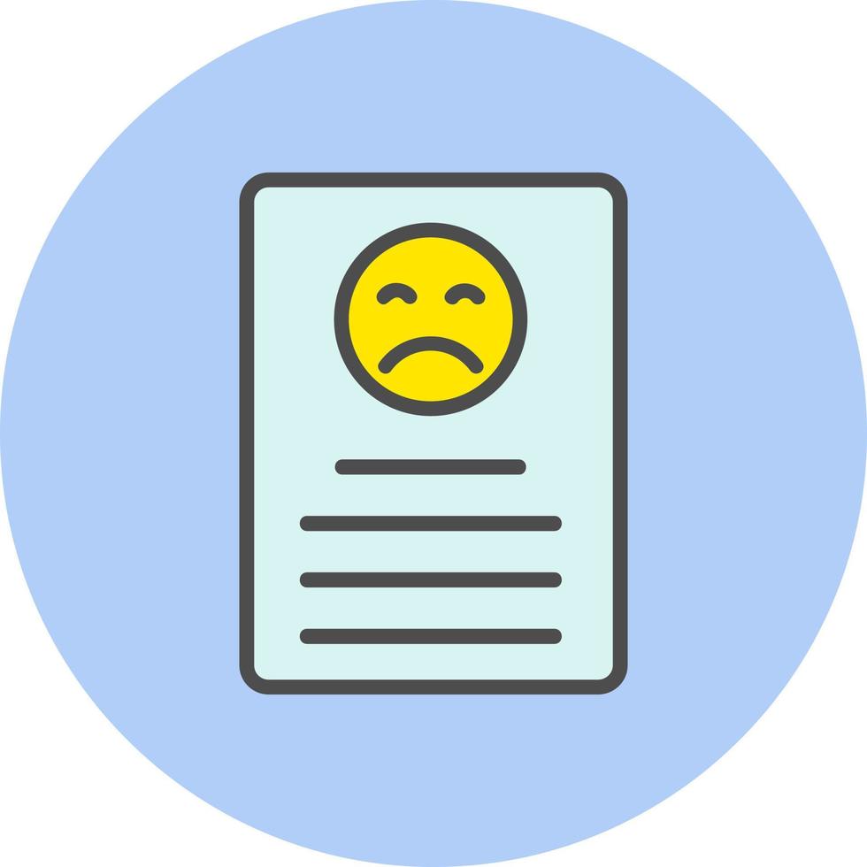 Bad Review Icon Design vector