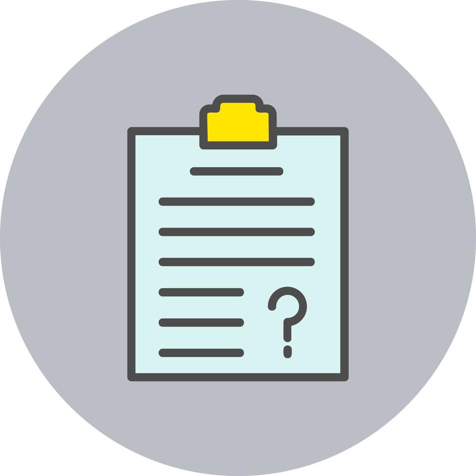 Questionnaire  Icon Design vector