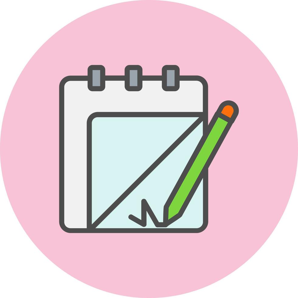 Notepad Vector Icon