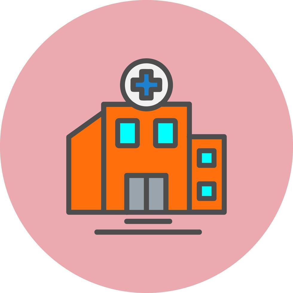 diseño de icono de vector de edificio de hospital