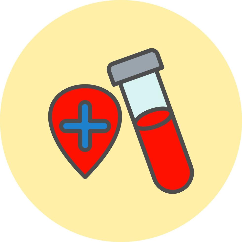 Blood Test Vector Icon Design