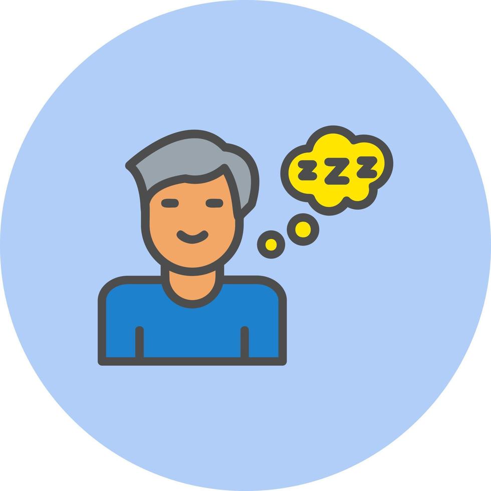 Sleeping Vector Icon Design