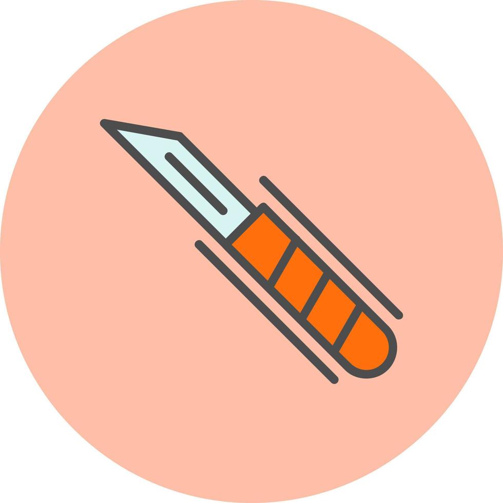 diseño de icono de vector de cuchillo quirúrgico