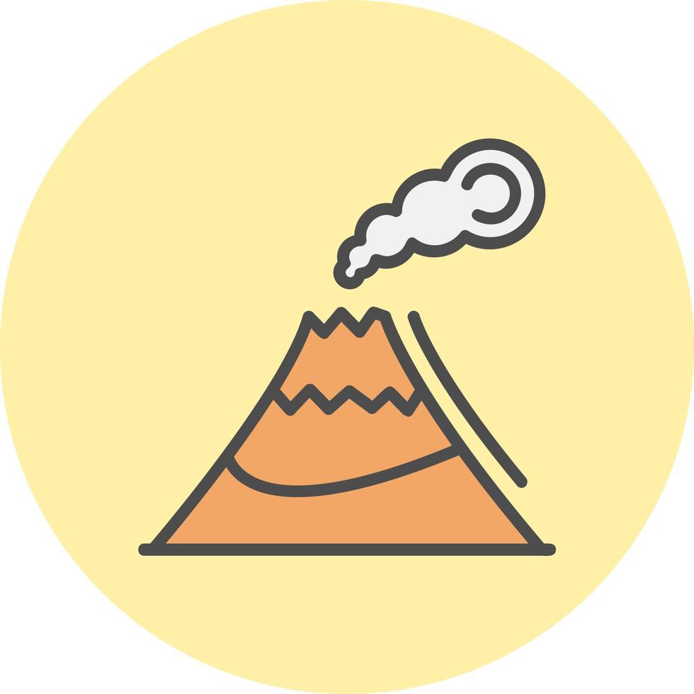 Volcano Vector Icon Design