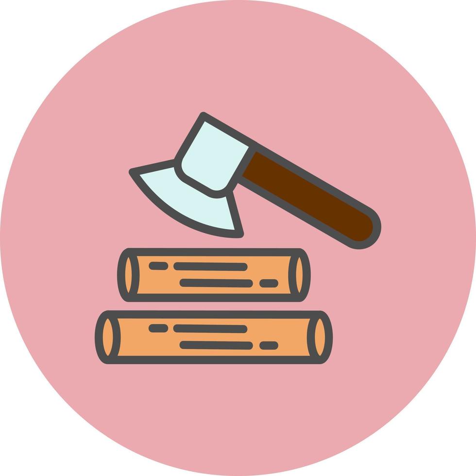 Woodcutter Vector Icon Design