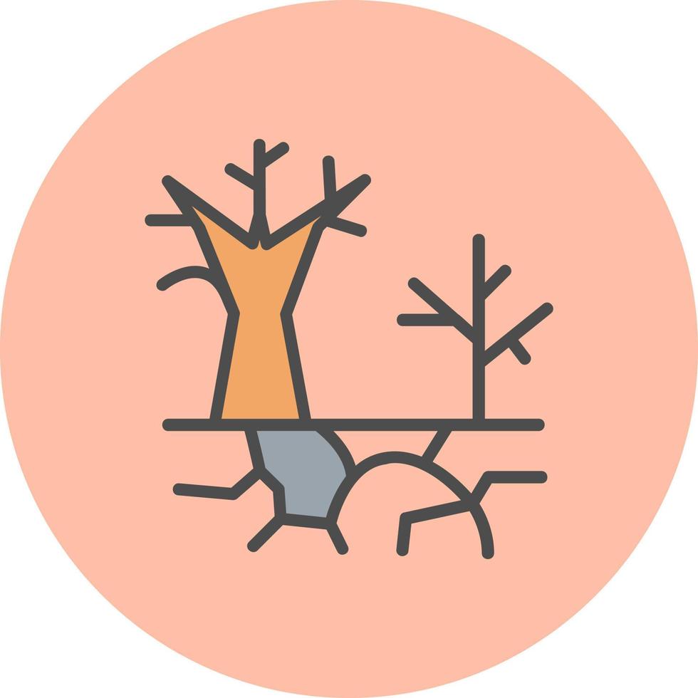 Desertification Vector Icon Design