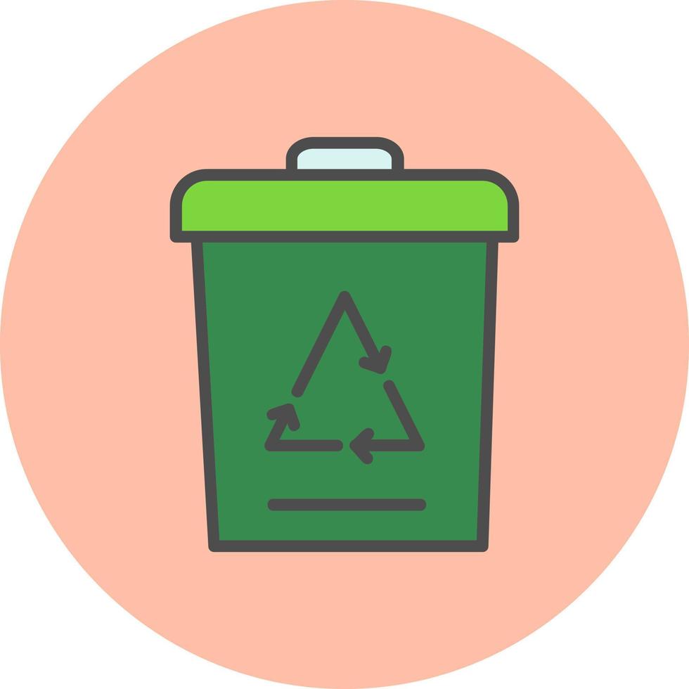 Recycle Bin Vector Icon Design