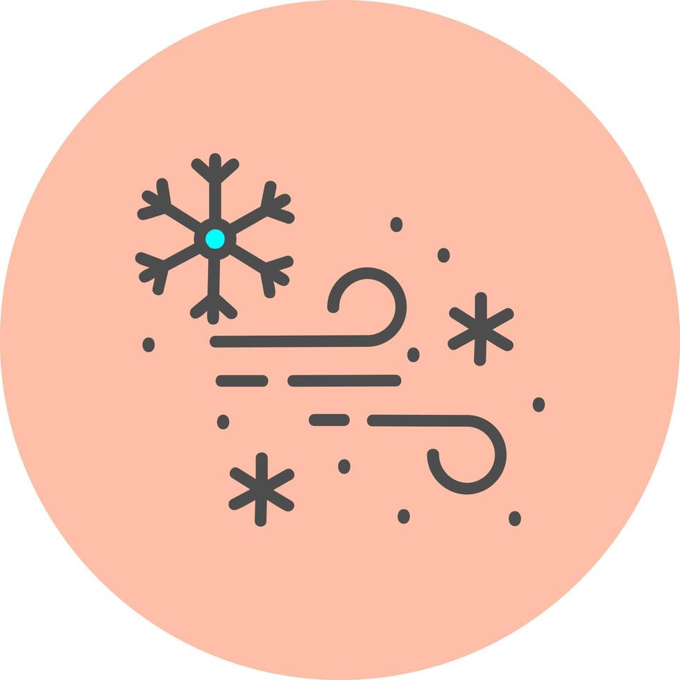 Snow Storm  Vector Icon Design