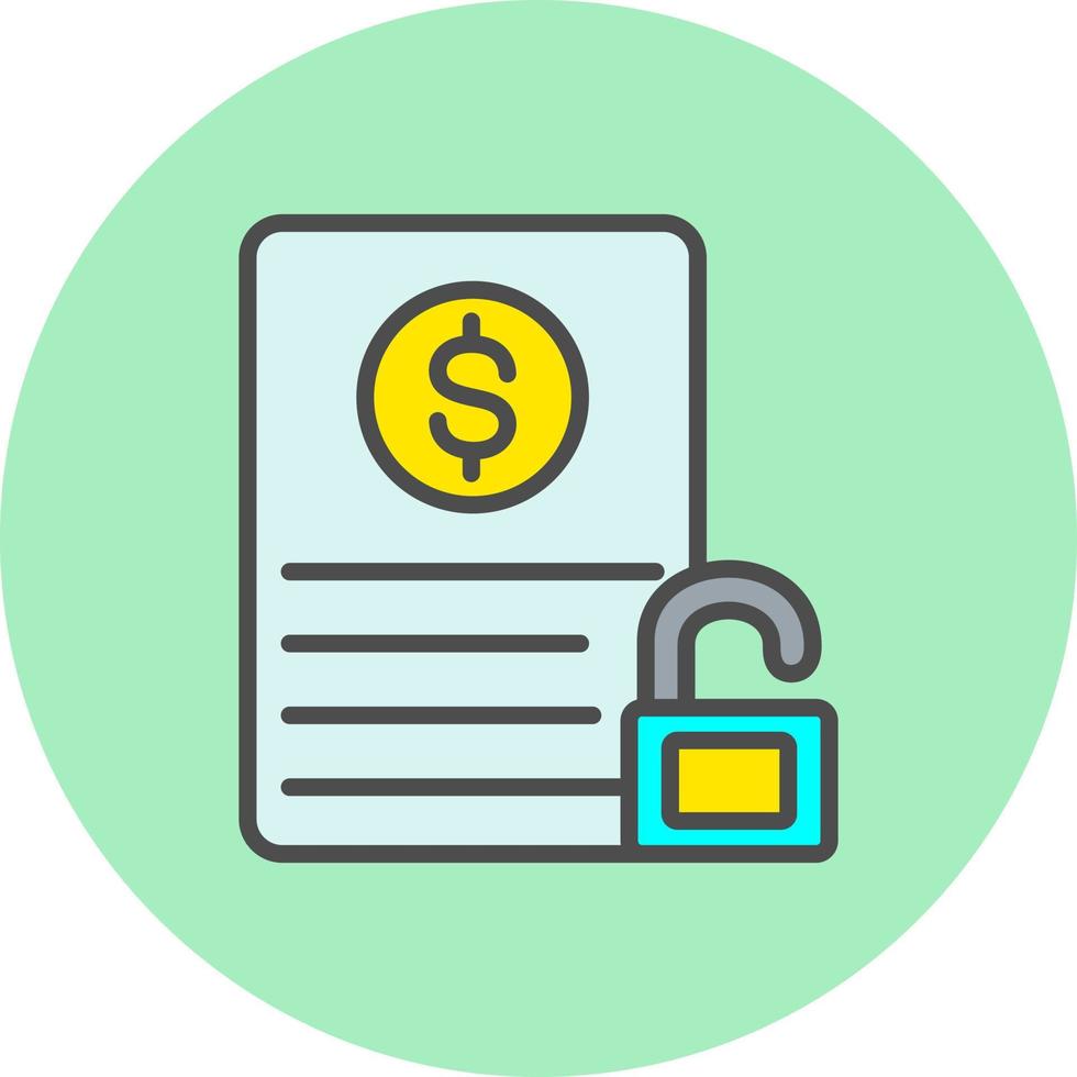 Unsecured Vector  Icon