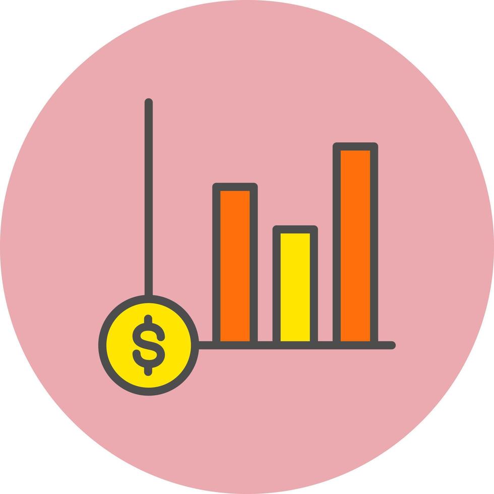 Bar Chart Vector  Icon
