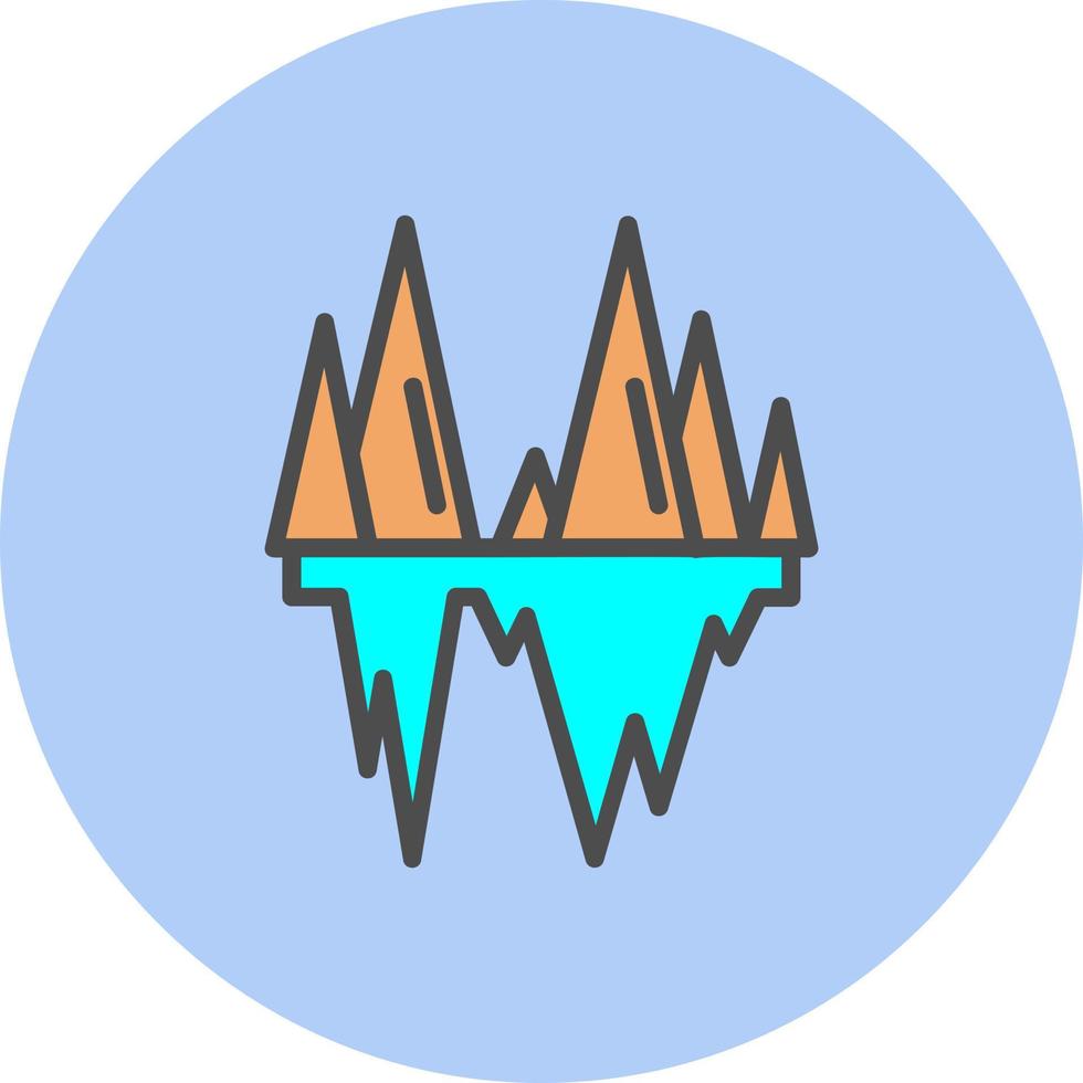 diseño de icono de vector de iceberg