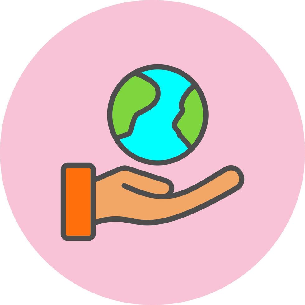 Save Planet Vector Icon Design