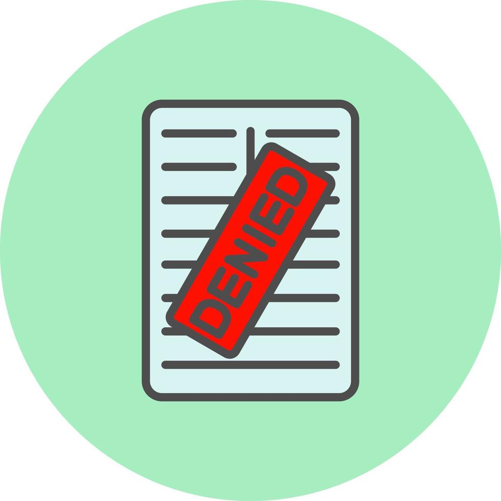 Denied Vector  Icon
