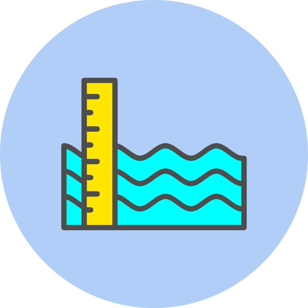 Sea level Vector Icon Design