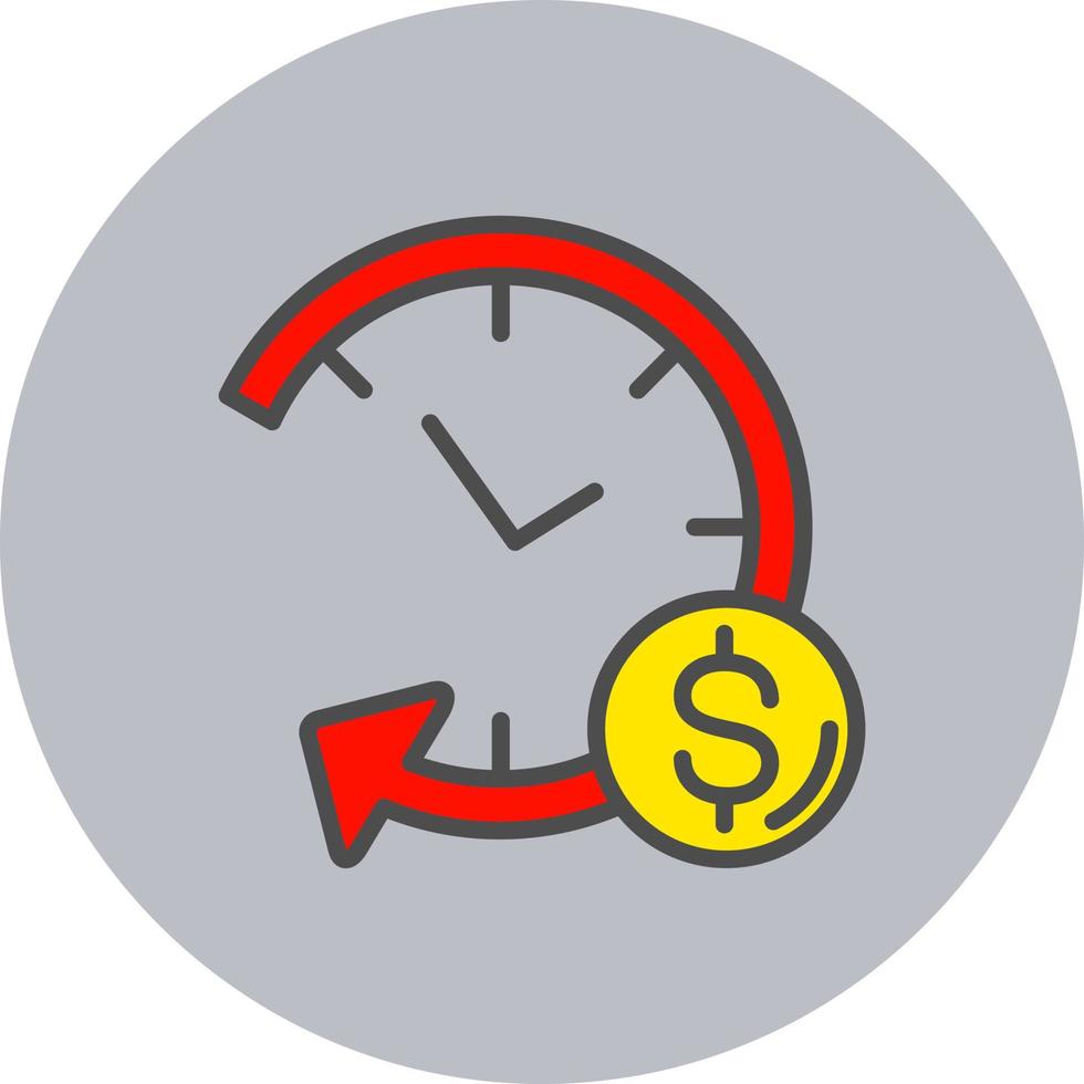 Long term debit Vector  Icon