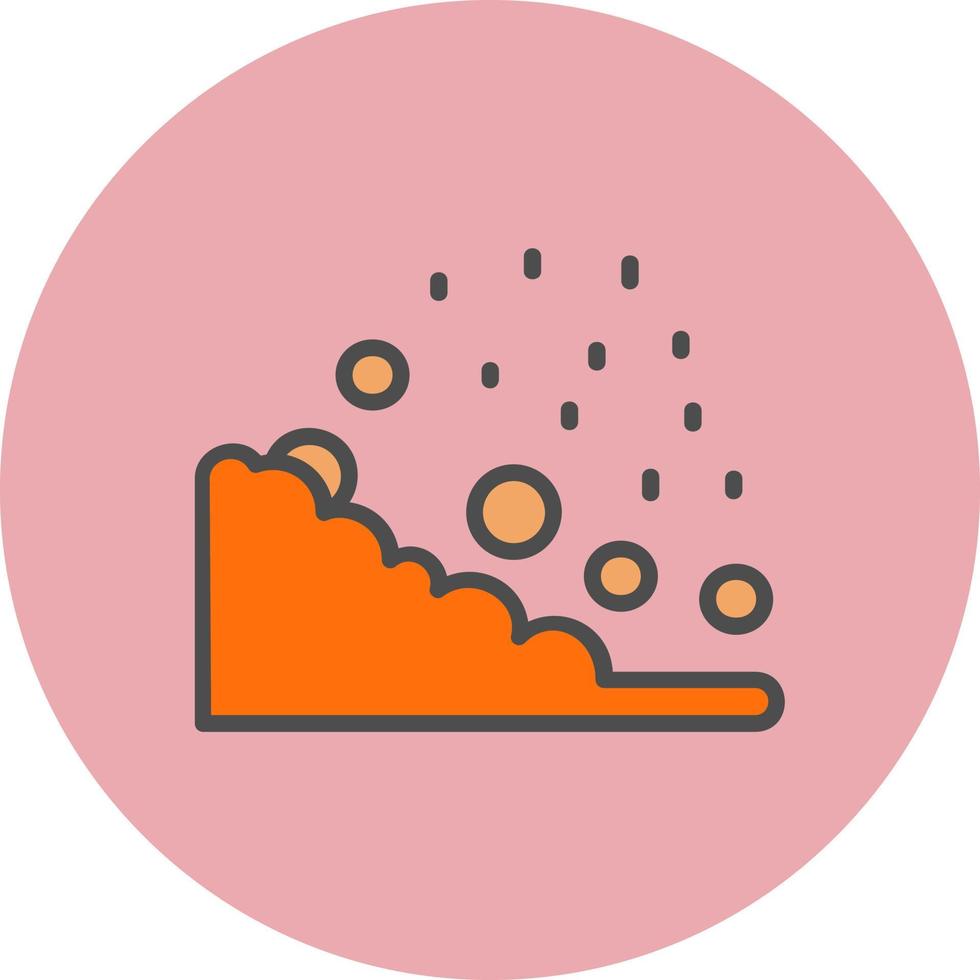 Landslide Vector Icon Design