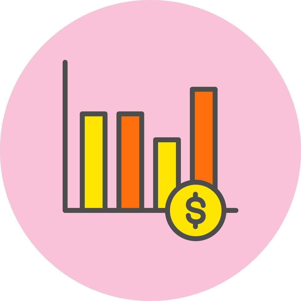 Bar Chart Vector  Icon