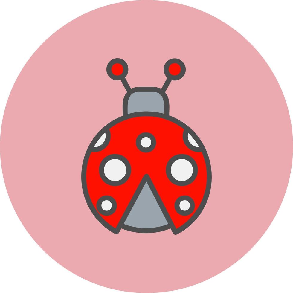 Ladybug Vector Icon Design