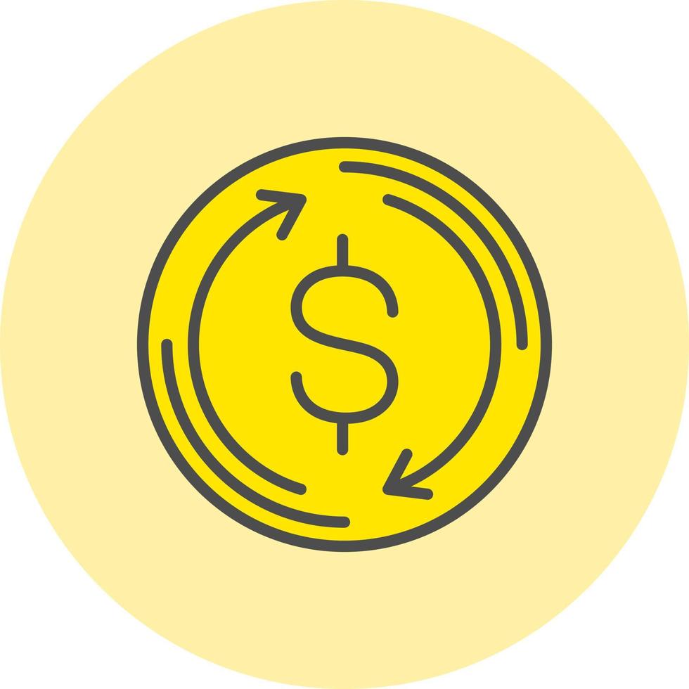 Exchange Rate Vector  Icon