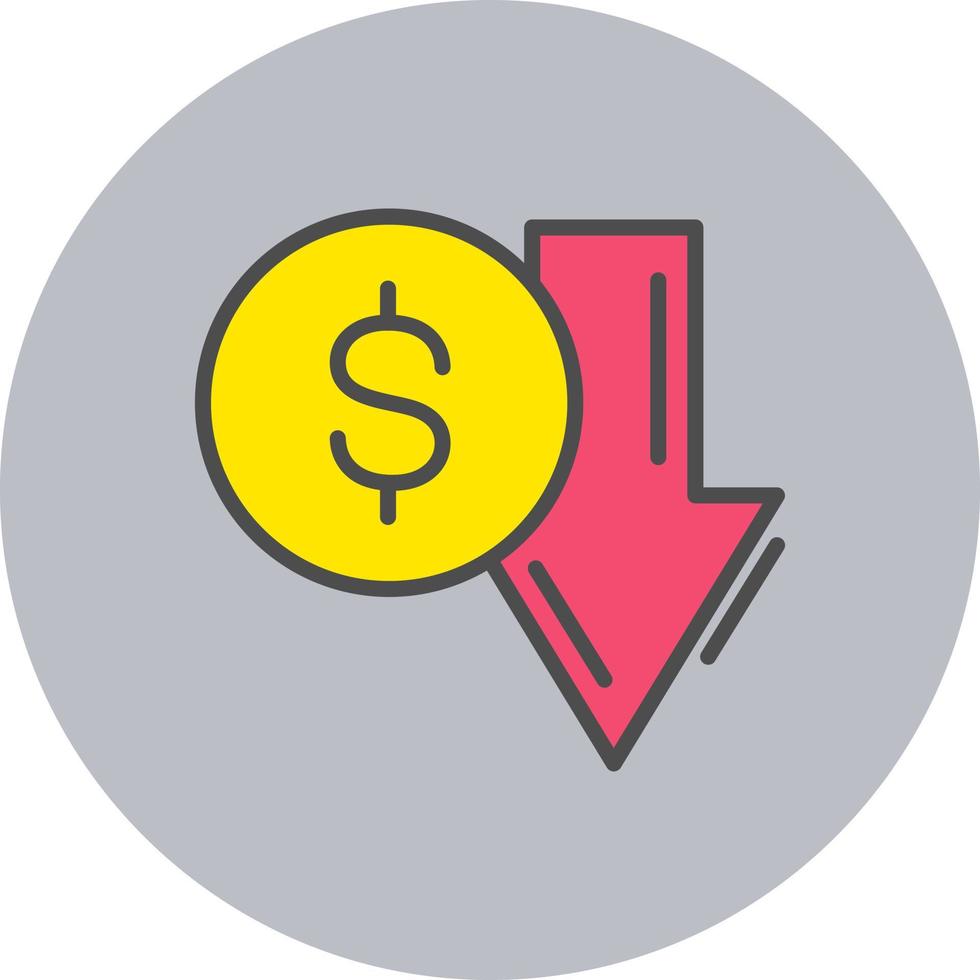 Down Vector  Icon