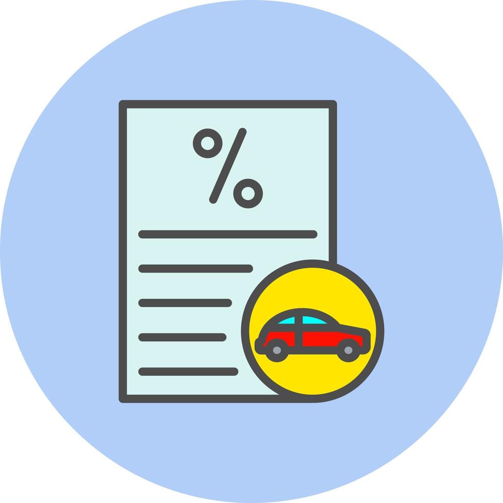 icono de vector de préstamo de coche