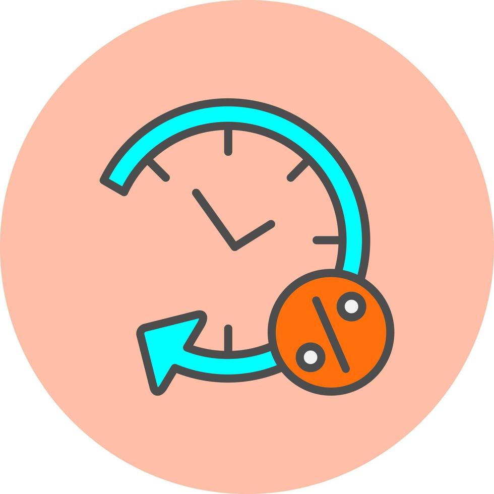 Long term debit Vector  Icon