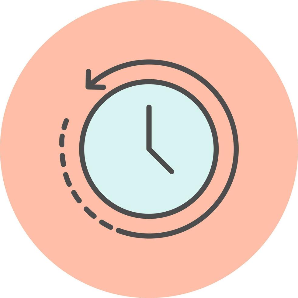 Back In Time Vector  Icon