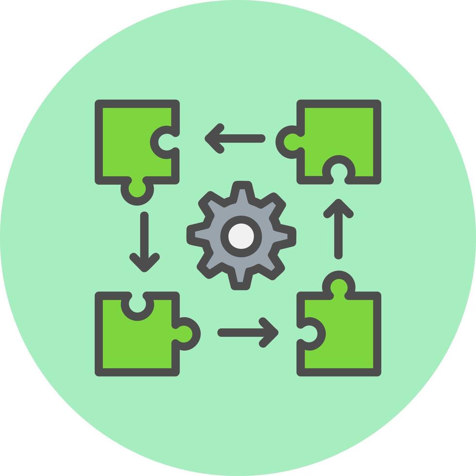 Puzzled Vector  Icon