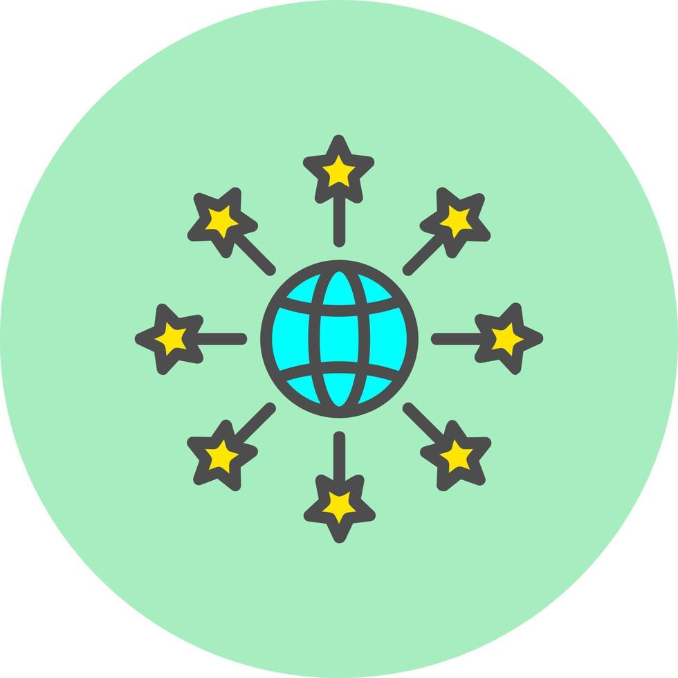 Global Network Vector Icon