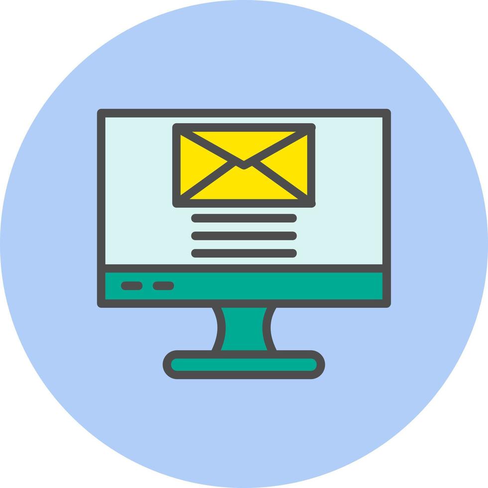 icono de vector de correo