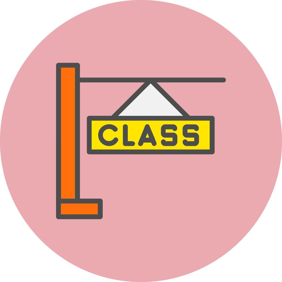 icono de vector de clase